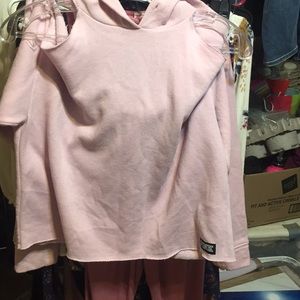 PINK cold shoulder pullover